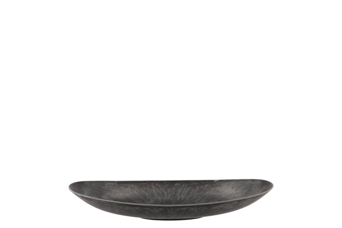 Melamine Grey Bowl Oval 30x15x5cm