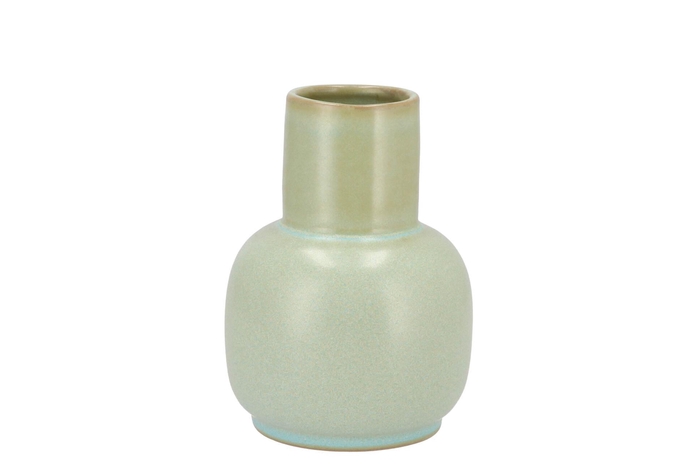 Dion Green Vase Long Neck 11x11x15cm