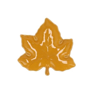 Leaf Maple Plate Yellow 24x24x4cm