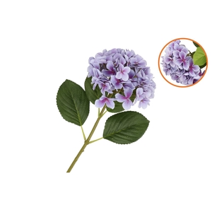 Silk Hydrangea Blue Purple 23x64cm