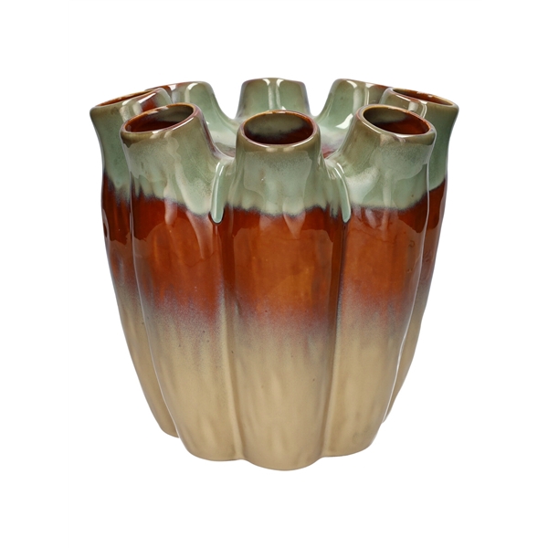 <h4>Vase Floriva d24xh24 green\\beige</h4>