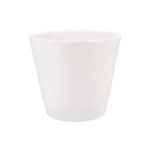 Vinci Matt White Container Pot 29x26cm