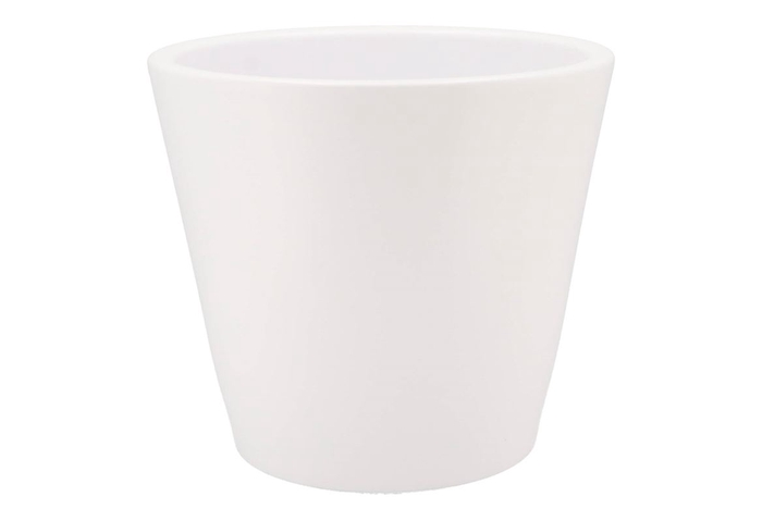 <h4>Vinci Matt White Container Pot 29x26cm</h4>