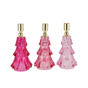 Jazz Jolly Pink Candle Holder X-mas Tree Ass 10x20cm