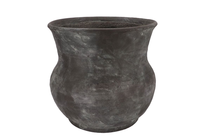 <h4>Gamla Grey Pot Flared 34x34x34cm</h4>