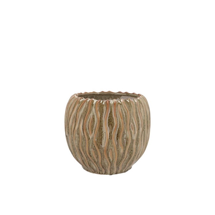 <h4>Finn Scottish Green Structure Pot 13x13x11cm</h4>