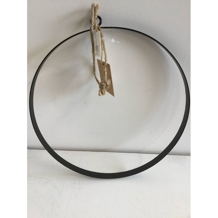 <h4>HANGING CIRCLE METAL BAND D25 BLACK</h4>