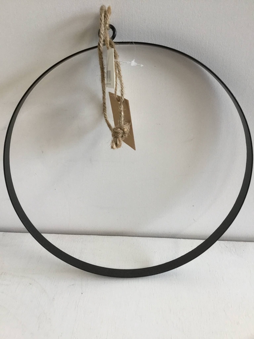 HANGING CIRCLE METAL BAND D25 BLACK