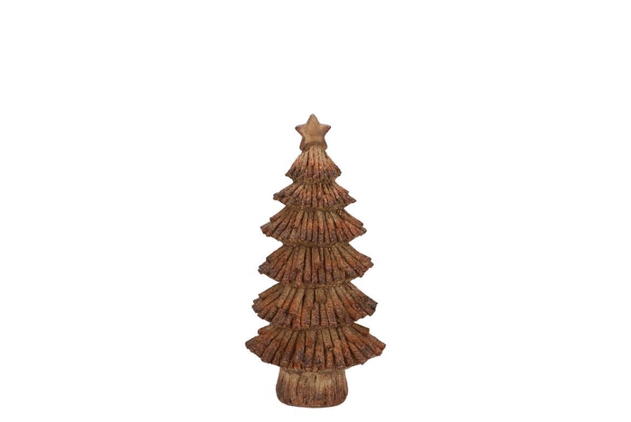 <h4>Wonderland Scottish Brown Tree Star 17x12x35cm</h4>