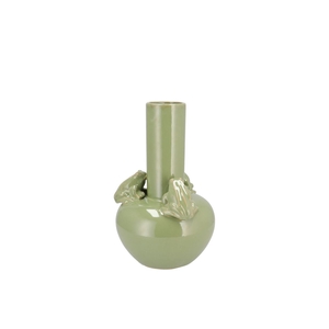 Frog Pistache Vase Tube 14x14x19cm