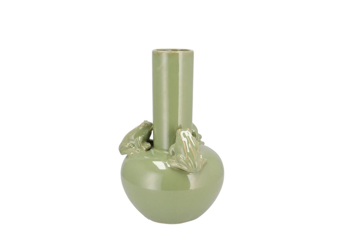 <h4>Frog Pistache Vase Tube 14x14x19cm</h4>