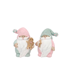 Belly Jolly Pink Santa Ginger Bread 12x9x15cm