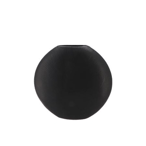 Jada Black Oval Vase 23x7cm