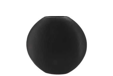 Jada Black Oval Vase 23x7cm