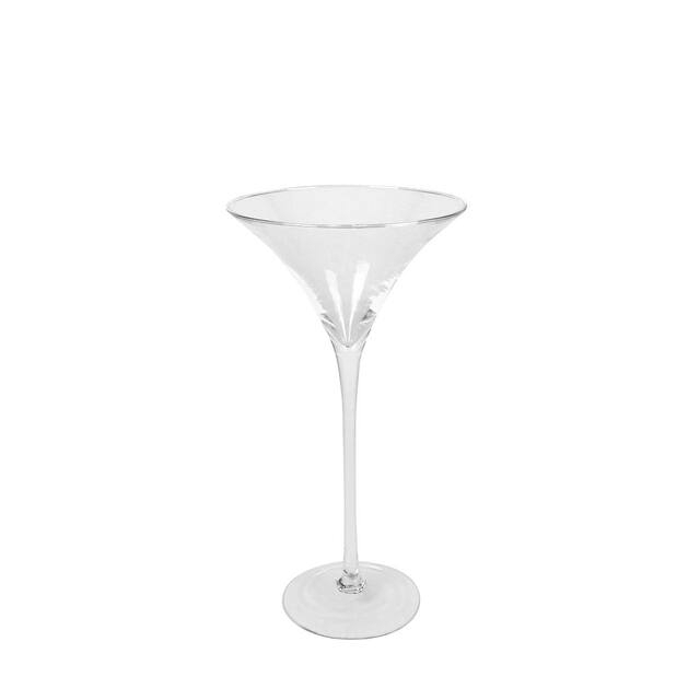 <h4>Schaal op voet Asmara glas 25xH40cm</h4>