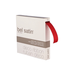 Ribbon Satin 20 Red 100m X 25mm P/1