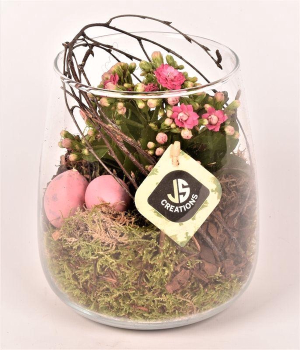 <h4>Glas vaas 14cm/ h 17cm</h4>