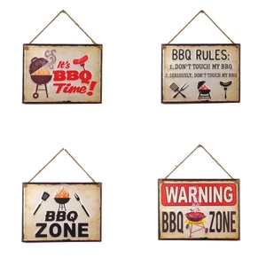 Wall Hanger30x40cm Metal Bbq M