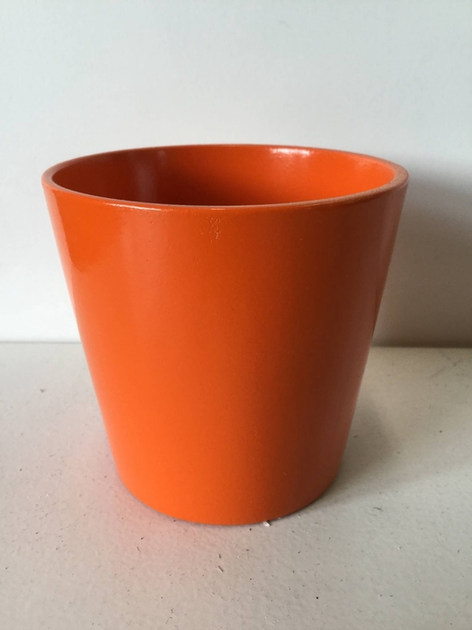 POT ROND ORANJE D10 H9,5