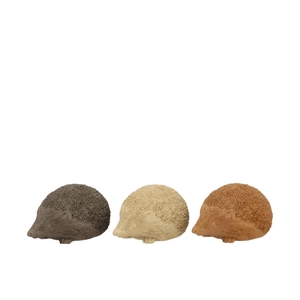 Hedgehog Woods Brown Polystone Ass 15x10x7cm Nm