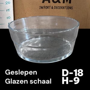 Glazen Schaal H9 D18