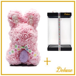 <h4>Pasen Foam paashaas 40cm+standaard</h4>