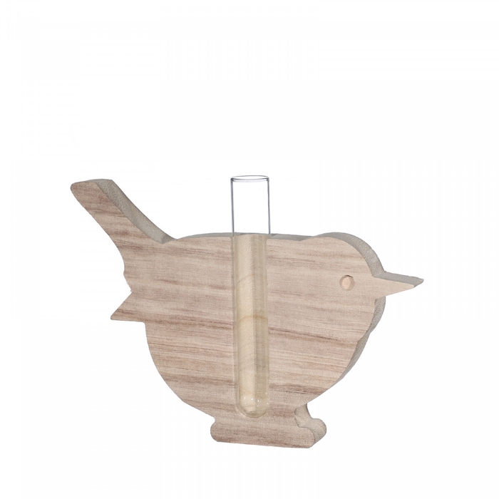 <h4>Glas Vogel+1buis d02*12.5cm</h4>