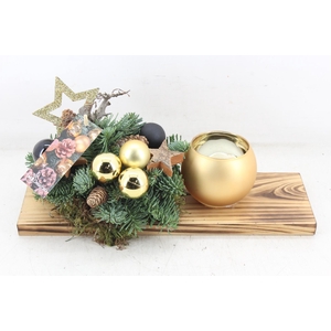 arr5 Kerst MB - Hout rechth. 1wax gold