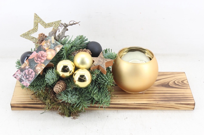 <h4>arr5 Kerst MB - Hout rechth. 1wax gold</h4>