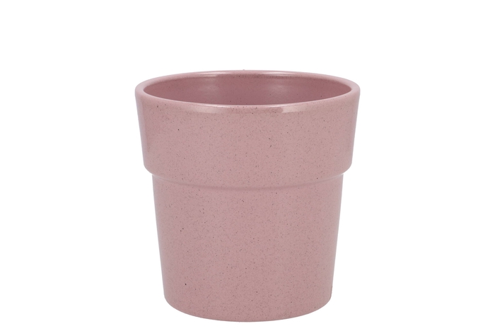 Ceramic Orchid Pot Rosa Stone 13cm