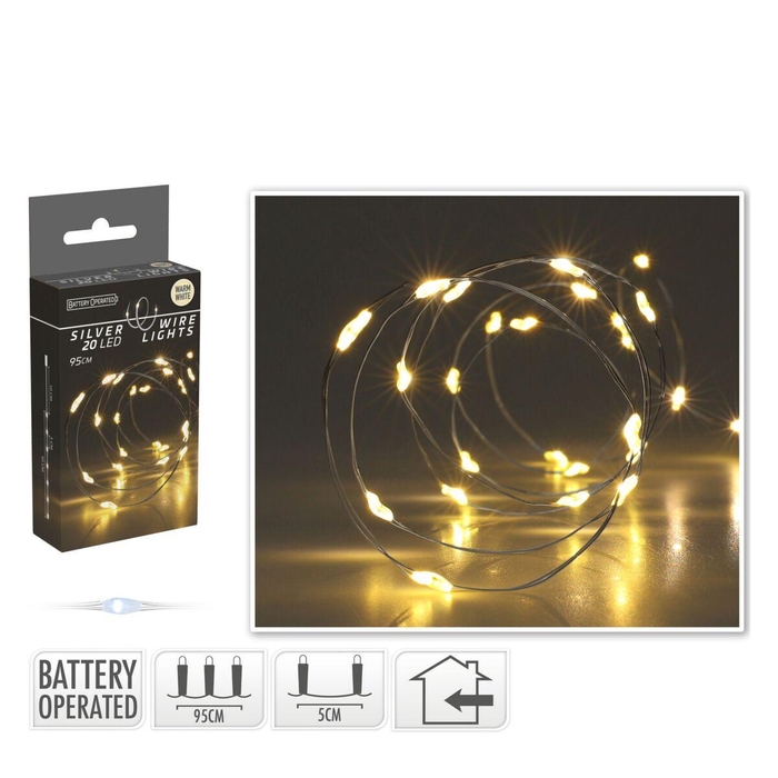 <h4>LED draad 20L 95cm ex.batt.</h4>