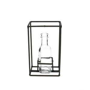Glas Fles Rek+1fles d03/5*16cm