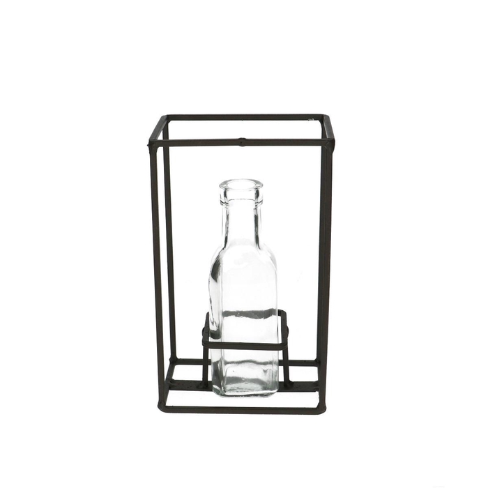 <h4>Glass Bottle Rack+1bottle d03/5*16cm</h4>