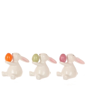 Easter Deco rabbit Edmon 11*9.5*13cm