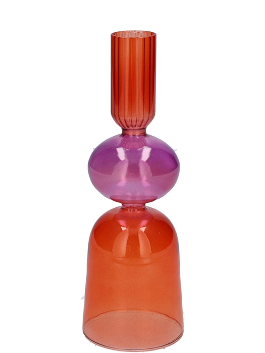 DF02-665830400 - Candle holder Aviance3 d2.5/6xh18 orange/purple