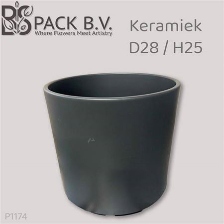 Deco Keramische Pot H%