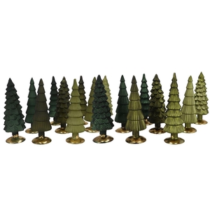 Twinkle Majestic Green Mix Glass Tree Matt Ass 10x35cm