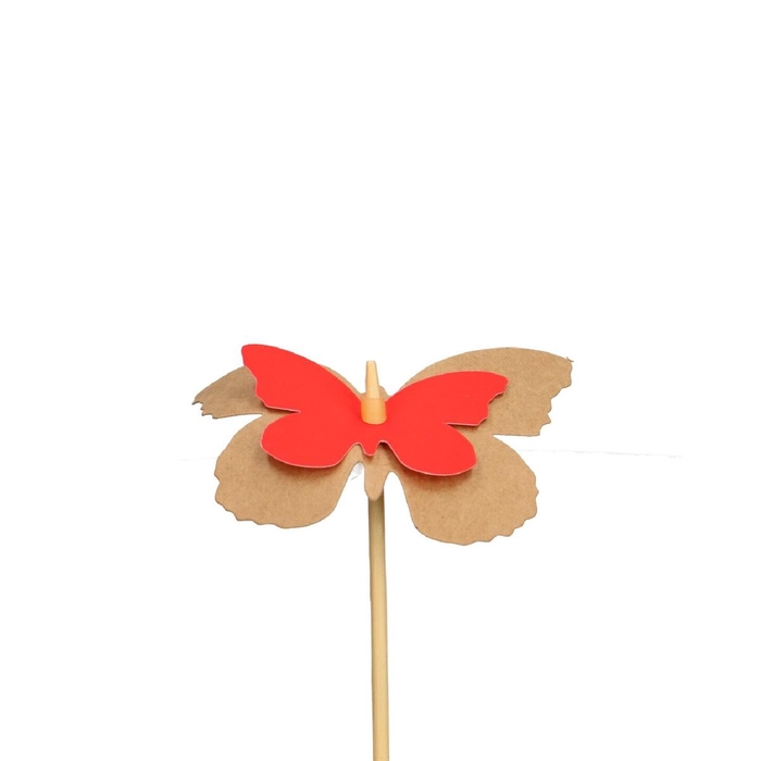 <h4>Bijsteker 12cm Vlinder kraft 7cm</h4>