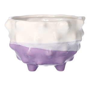 DF03-710613100 - Planter Spike d18.4xh12 lilac / white