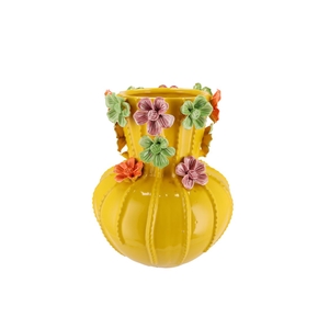 Flower Yellow Vase 22x27cm Nm