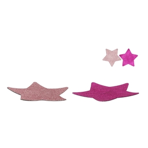 Melamine Shine Fuchsia/pink Plate Star 24x24x1cm