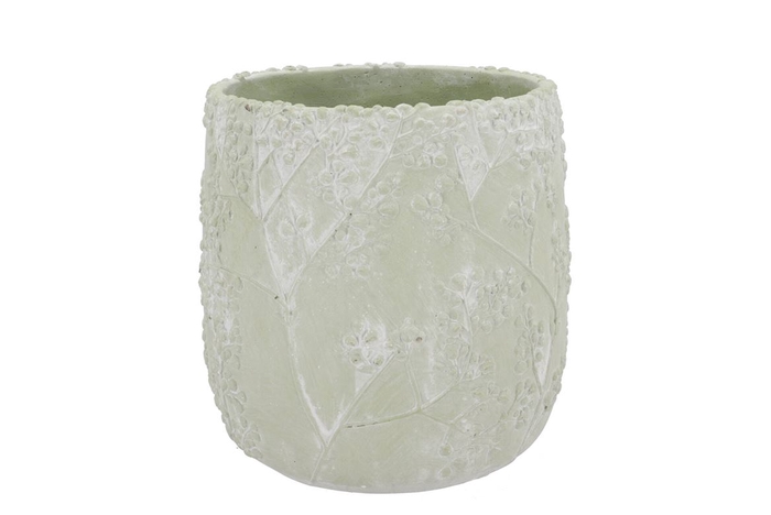 <h4>Alaska Gypsy Green Whitewash Pot 20x20x19cm Nm</h4>