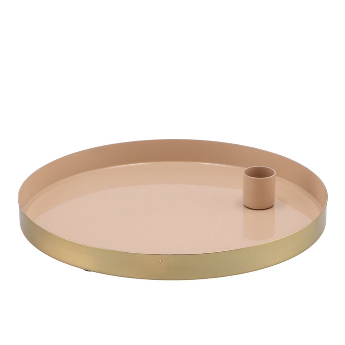 <h4>Marrakech Sand Candle Plate Round 22x2,5cm</h4>