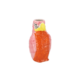 Kyra Red Parrot Vase 13x11x23cm