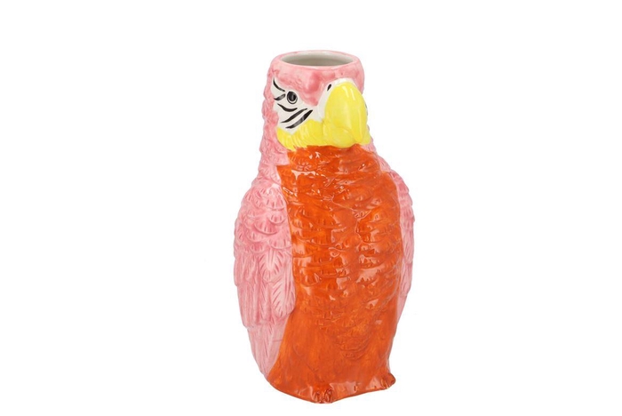 <h4>Kyra Red Parrot Vase 13x11x23cm</h4>