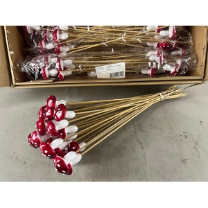 Stick Mushroom 6cm Red/White