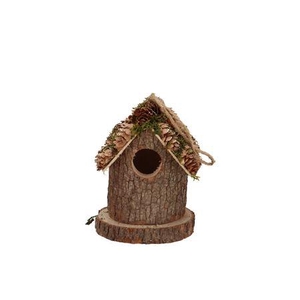 Festive Bird Nest Pine Moss 10x10x12cm