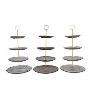 Dayah Black Mix Cake Shelf Ass 15/18/20/25x46cm