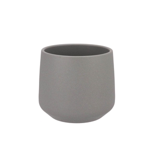 Ceramic Grey Structure Pot Berlin 18cm