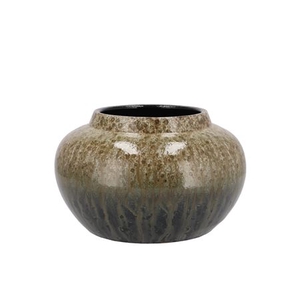 Jade Forest Green Vase Bowl 23x14cm